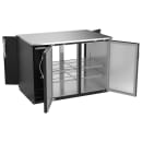 Beverage-Air BB48HC-F-PT-B 48" Bar Refrigerator - 4 Swinging Solid Doors, Black, 115v thumbnail 2