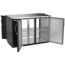 Beverage-Air BBN48HC-F-PT-B 48" Bar Refrigerator - 4 Swinging Solid Doors, Black, 115v thumbnail 2