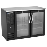 Beverage-Air BB48HC-G-B 48" Bar Refrigerator - 2 Swinging Glass Doors, Black, 115v thumbnail 7