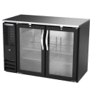 Beverage-Air BBN48HC-G-B 48" Bar Refrigerator - 2 Swinging Glass Doors, Black, 115v thumbnail 3