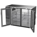 Beverage-Air BBN48HC-G-B 48" Bar Refrigerator - 2 Swinging Glass Doors, Black, 115v thumbnail 4