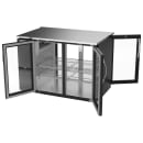 Beverage-Air BB48HC-G-PT-B 48" Bar Refrigerator - 4 Swinging Glass Doors, Black, 115v thumbnail 4