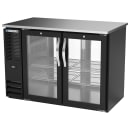 Beverage-Air BBN48HC-G-PT-B 48" Bar Refrigerator - 4 Swinging Glass Doors, Black, 115v thumbnail 3