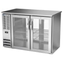 Beverage-Air BBN48HC-G-PT-S 48" Bar Refrigerator - 4 Swinging Glass Doors, Stainless, 115v thumbnail 3