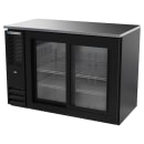 Beverage-Air BBN48HC-GS-B 48" Bar Refrigerator - 2 Sliding Glass Doors, Black, 115v thumbnail 3