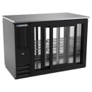 Beverage-Air BBN48HC-GS-PT-B 48" Bar Refrigerator - 4 Sliding Glass Doors, Black, 115v thumbnail 2