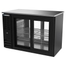 Beverage-Air BBN48HC-GS-PT-B 48" Bar Refrigerator - 4 Sliding Glass Doors, Black, 115v thumbnail 3
