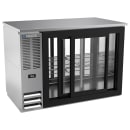 Beverage-Air BBN48HC-GS-PT-S 48" Bar Refrigerator - 4 Sliding Glass Doors, Stainless, 115v thumbnail 2