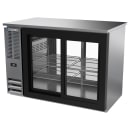Beverage-Air BBN48HC-GS-PT-S 48" Bar Refrigerator - 4 Sliding Glass Doors, Stainless, 115v thumbnail 3
