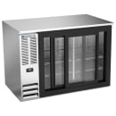 Beverage-Air BB48HC-GS-S 48" Bar Refrigerator - 2 Sliding Glass Doors, Stainless, 115v thumbnail 2