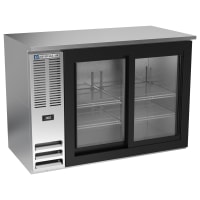 Beverage-Air BB48HC-GS-S 48" Bar Refrigerator - 2 Sliding Glass Doors, Stainless, 115v thumbnail 6