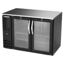 Beverage-Air BB48HC-FG-B 48" Bar Refrigerator - 2 Swinging Glass Doors, Black, 115v thumbnail 3