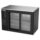 Beverage-Air BB48HC-F-GS-B 48" Bar Refrigerator - 2 Sliding Glass Doors, Black, 115v thumbnail 3