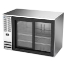 Beverage-Air BB48HC-F-GS-S 48" Bar Refrigerator - 2 Sliding Glass Doors, Stainless, 115v thumbnail 3