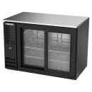 Beverage-Air BB48HC-GS-B 48" Bar Refrigerator - 2 Sliding Glass Doors, Black, 115v thumbnail 3