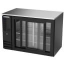 Beverage-Air BB48HC-GS-B 48" Bar Refrigerator - 2 Sliding Glass Doors, Black, 115v thumbnail 4
