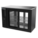 Beverage-Air BBN48HC-F-GS-PT-B 48" Pass Thru Bar Refrigerator - 4 Sliding Glass Doors, Black, 115v thumbnail 3
