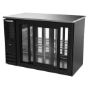 Beverage-Air BBN48HC-F-GS-PT-B 48" Pass Thru Bar Refrigerator - 4 Sliding Glass Doors, Black, 115v thumbnail 4