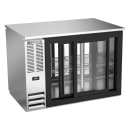 Beverage-Air BB48HC-GS-PT-S 48" Pass Thru Bar Refrigerator - 4 Sliding Glass Doors, Stainless, 115v thumbnail 2