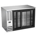Beverage-Air BB48HC-GS-S 48" Bar Refrigerator - 2 Sliding Glass Doors, Stainless, 115v thumbnail 2
