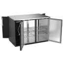 Beverage-Air BB48HC-PT-B 48" Pass Thru Bar Refrigerator - 4 Swinging Solid Doors, Black, 115v thumbnail 2