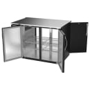 Beverage-Air BB48HC-PT-B 48" Pass Thru Bar Refrigerator - 4 Swinging Solid Doors, Black, 115v thumbnail 4