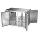 Beverage-Air BB48HC-PT-S 48" Pass Thru Bar Refrigerator - 4 Swinging Solid Doors, Stainless, 115v thumbnail 4