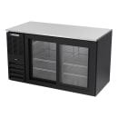 Beverage-Air BB58HC-F-GS-B 59" Bar Refrigerator - 2 Sliding Glass Doors, Black, 115v thumbnail 3