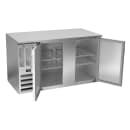 Beverage-Air BB58HC-F-S 59" Bar Refrigerator - 2 Swinging Solid Doors, Stainless, 115v thumbnail 2
