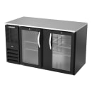 Beverage-Air BB58HC-G-B 59" Bar Refrigerator - 2 Swinging Glass Doors, Black, 115v thumbnail 3