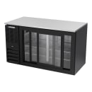 Beverage-Air BB58HC-GS-B 59" Bar Refrigerator - 2 Sliding Glass Doors, Black, 115v thumbnail 4