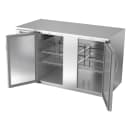 Beverage-Air BB58HC-S 59" Bar Refrigerator - 2 Swinging Solid Doors, Stainless, 115v thumbnail 4