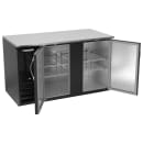 Beverage-Air BB58HC-B 58" Bar Refrigerator - 2 Swinging Solid Doors, Black, 115v thumbnail 2