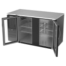 Beverage-Air BB58HC-FG-B 58" Bar Refrigerator - 2 Swinging Glass Doors, Black, 115v thumbnail 4