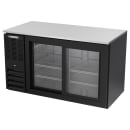 Beverage-Air BB58HC-F-GS-B 58" Bar Refrigerator - 2 Sliding Glass Doors, Black, 115v thumbnail 3