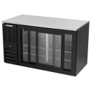 Beverage-Air BB58HC-F-GS-B 58" Bar Refrigerator - 2 Sliding Glass Doors, Black, 115v thumbnail 4