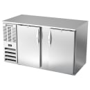 Beverage-Air BB58HC-F-S 58" Bar Refrigerator - 2 Swinging Solid Doors, Stainless, 115v thumbnail 3