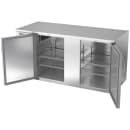 Beverage-Air BB68HC-S 69" Bar Refrigerator - 2 Swinging Solid Doors, Stainless, 115v thumbnail 4