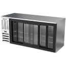 Beverage-Air BB72HC-F-GS-S 72" Bar Refrigerator - 3 Sliding Glass Doors, Stainless, 115v thumbnail 4
