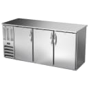 Beverage-Air BBN72HC-F-PT-S 72" Bar Refrigerator - 6 Swinging Solid Doors, Stainless, 115v thumbnail 3