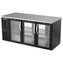 Beverage-Air BB72HC-G-PT-B 72" Bar Refrigerator - 6 Swinging Glass Doors, Black, 115v thumbnail 3