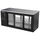 Beverage-Air BB72HC-GS-PT-B 72" Bar Refrigerator - 6 Sliding Glass Doors, Black, 115v thumbnail 3