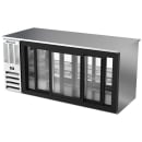 Beverage-Air BB72HC-GS-PT-S 72" Bar Refrigerator - 6 Sliding Glass Doors, Stainless, 115v thumbnail 4
