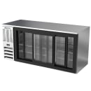 Beverage-Air BB72HC-GS-S 72" Bar Refrigerator - 3 Sliding Glass Doors, Stainless, 115v thumbnail 4