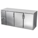 Beverage-Air BBN72HC-S 72" Bar Refrigerator - 3 Swinging Solid Doors, Stainless, 115v thumbnail 3