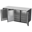 Beverage-Air BB72HC-B 72" Bar Refrigerator - 3 Swinging Solid Doors, Black, 115v thumbnail 4