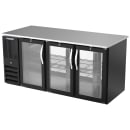 Beverage-Air BB72HC-FG-PT-B 72" Pass Thru Bar Refrigerator - 6 Swinging Glass Doors, Black, 115v thumbnail 3