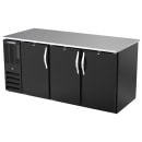 Beverage-Air BB72HC-F-PT-B 72" Pass Thru Bar Refrigerator - 6 Swinging Solid Doors, Black, 115v thumbnail 3