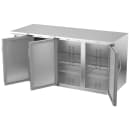 Beverage-Air BB72HC-F-S 72" Bar Refrigerator - 3 Swinging Solid Doors, Stainless, 115v thumbnail 4