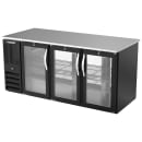 Beverage-Air BB72HC-G-PT-B 72" Pass Thru Bar Refrigerator - 6 Swinging Glass Doors, Black, 115v thumbnail 3